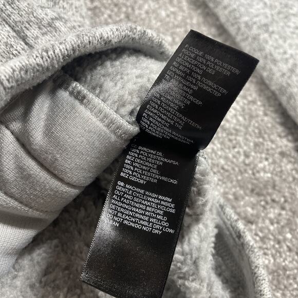 North Face Hoodie Womens Medium Fleece 1/2 Zip Pullover Heather Gray Outdoors - Picture 7 of 16